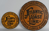 2-Atlantic Coast Line (RR) Metal Car Signs