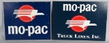 Mo-Pac & Mo-Pac Truck Lines (Railroad) Metal Signs