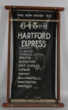 Framed Hartford Express Roll Banner