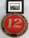 Lima Works #12, Shay, Brass Number Plate
