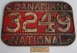 Canadian National RR Engine #3249, 2-8-2 Cast Numb