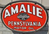 Amalie Pennsylvania Motor Oil w/seal logo Porcelai