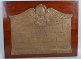 Circa 1930 Boston Maine RR Safety Brass Plaque