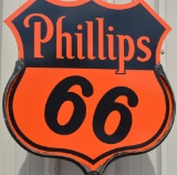 Philips 66 (orange & black) Porcelain Sign