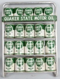 Quaker State Motor Oil Metal Can Display