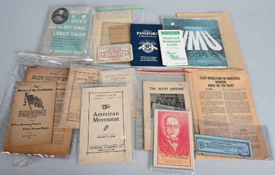 15 EARLY LABOR UNION RELATED BOOKLETS & PAMPHLETS