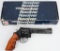 BOXED S&W MODEL 586 SILVER DAMASCENE REVOLVER