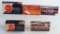 FIVE FULL BOXES SAVAGE & PETERS ASSORTED AMMO