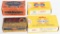 FOUR VINTAGE BOXES OF ASSORTED .38 CARTRIDGES