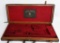 LARGE OAK & LEATHER LONDON DOUBLE SHOTGUN CASE