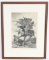 LARGE FRAMED VINTAGE FREDERICK REMINGTON ENGRAVING