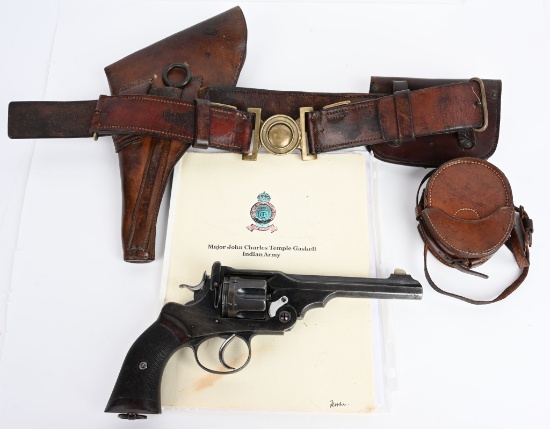 ID'ED WEBLEY "WG" ARMY MODEL REVOLVER