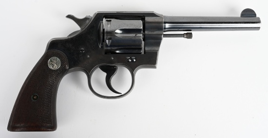 POLICE MARKED COLT OFFICIAL POLICE REVOLVER