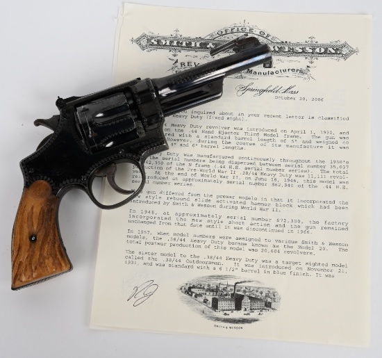 PRE WAR S&W HEAVY DUTY REVOLVER