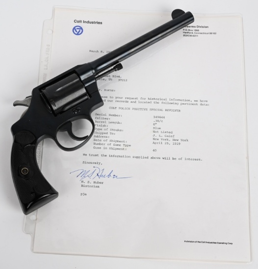 PRE WAR COLT POLICE POSITIVE REVOLVER