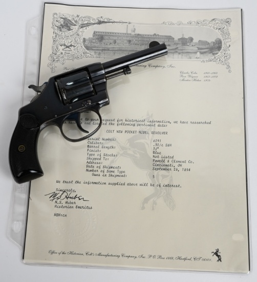 ANTIQUE COLT NEW POCKET MODEL REVOLVER 1894