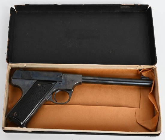 BOXED HIGH STANDARD MODEL B SEMI AUTO PISTOL
