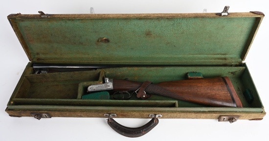 ENGLISH ARMY NAVY SALES 16 BORE DOUBLE WITH CASE