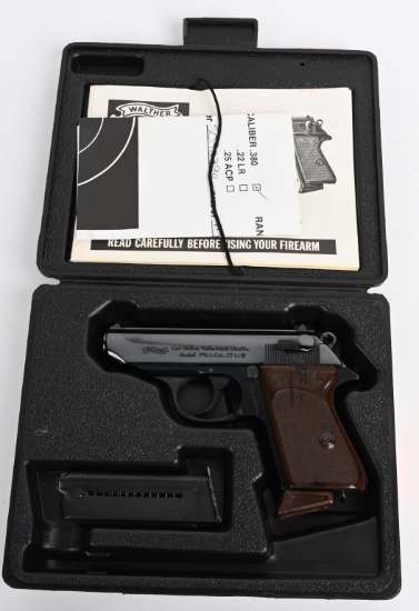 STUNNING DURAL FRAME WALTHER PPK/L .22 LR PISTOL