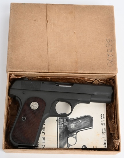 US COLT MODEL 1903 .32 POCKET HAMMERLESS IN BOX