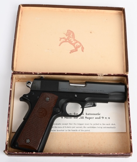 BOXED .38 SUPER COLT LIGHTWEIGHT COMMANDER 1950