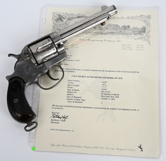 COLT MODEL 1878 FRONTIER SIX SHOOTER