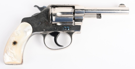 FACTORY NICKEL COLT POCKET .32 S&W REVOLVER