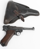 REBUILT P-08 9MM LUGER PISTOL WITH HOLSTER