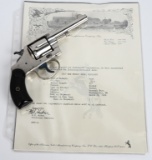 RARE ANTIQUE NICKEL COLT NEW POCKET REVOLVER 1898