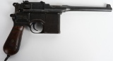 GERMAN WW1 PRODUCTION MAUSER BROOMHANDLE PISTOL