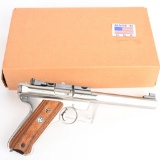 BOXED RUGER STAINLESS MK II SEMI AUTO PISTOL