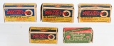 FIVE FULL BOXES VINTAGE .25 & .32 AUTO AMMUNITION