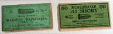 LOT 2 . CARTRIDGES .41 SHORT & 38 SHORT RIMFIRE