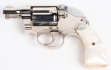 UNFIRED COLT FACTORY NICKEL DETECTIVE REVOLVER