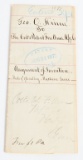 COLT GATLING GUN PATENT LETTER 1871