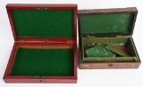 LOT (2) 19TH CENTURY ENGLISH REVOLVER CASES