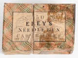 RARE BOX ELEY'S NEEDLE GUN .75 BORE CARTRIDGES