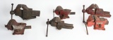 6 VINTAGE CHARLES PARKER BENCH VISES