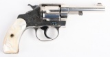 FACTORY NICKEL COLT POCKET .32 S&W REVOLVER