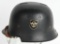 NAZI M34 DOUBLE DECAL FEUERSCHUTZPOLIZEI HELMET