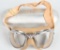 WWII US ARMY AIR CORPS FLIGHT GOGGLES AO WW2 CASED