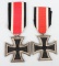 WWII NAZI GERMAN 2nd CLASS IRON CROSS LOT OF 2 WW2