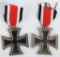 WWII NAZI GERMAN 2nd CLASS IRON CROSS LOT OF 2 WW2