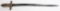 19th CENTURY BRASS HANDLED SHORT SWORD