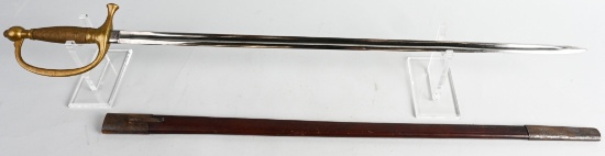 CIVIL WAR M1840 MUSICIANS SWORD BY AMES 1862 DATED