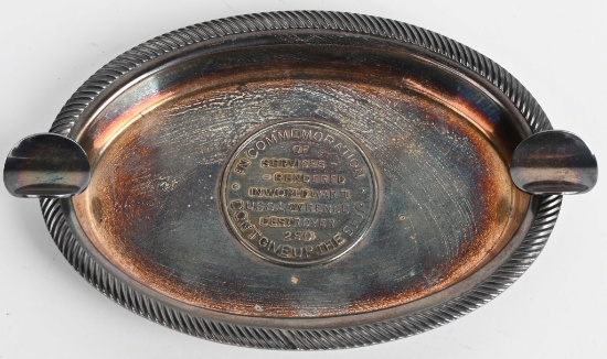 WWII USS LAWRENCE COMMEMORATIVE ASH TRAY