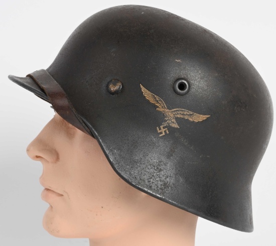 WWII NAZI GERMAN M40 LUFTWAFFE COMBAT HELMET Q66