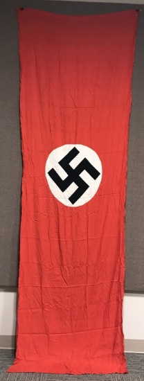 WWII NAZI GERMAN NSDAP WALL BANNER W/ RINGS WW2