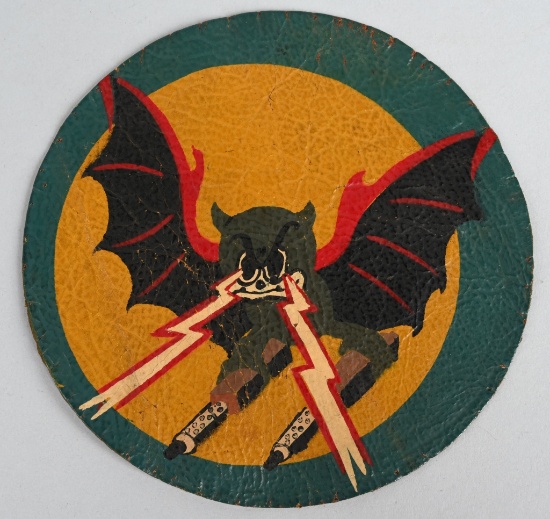 WWII US 549th NIGHT FIGHTER SQUADRON LEATHER PATCH