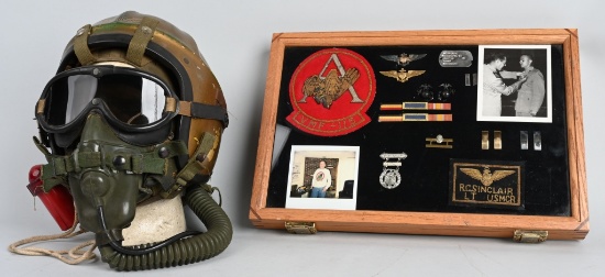 KOREAN WAR USMC AVIATOR GROUPING HELMET PATCHES